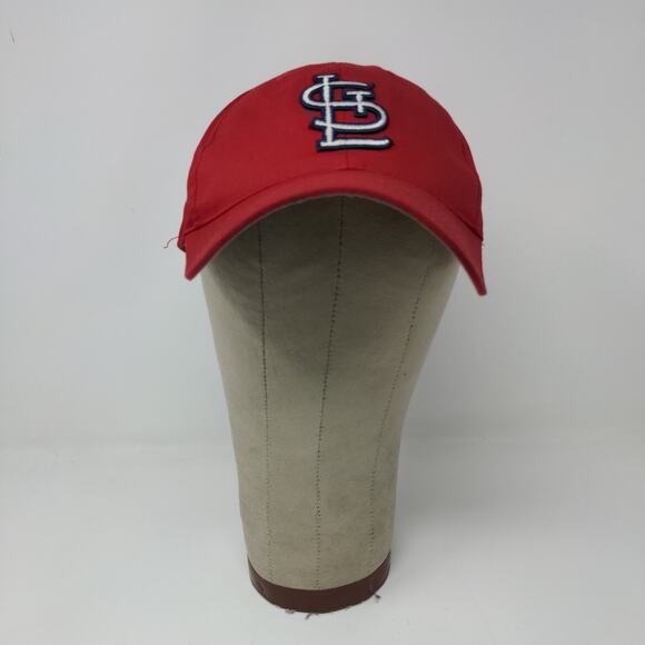 Team MLB St Louis Cardinals Strapback Hat Embroidered Logo Red - Picture 2 of 13